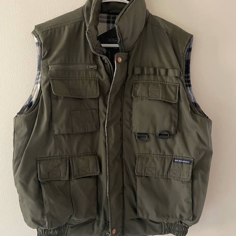 Men's Olive Utility Vest